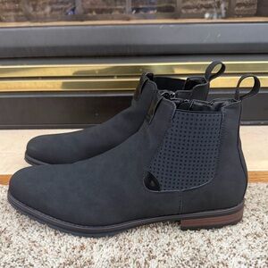 Stacy Adams Men's Oakhurst Black Chelsea Boot with Zipper Size 11.5 Men's NWOT